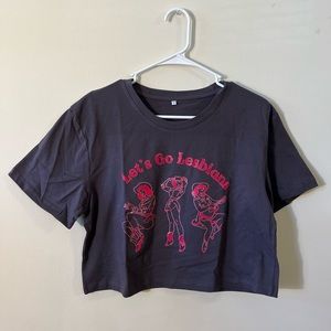 Let’s Go Lesbians boxy crop tee